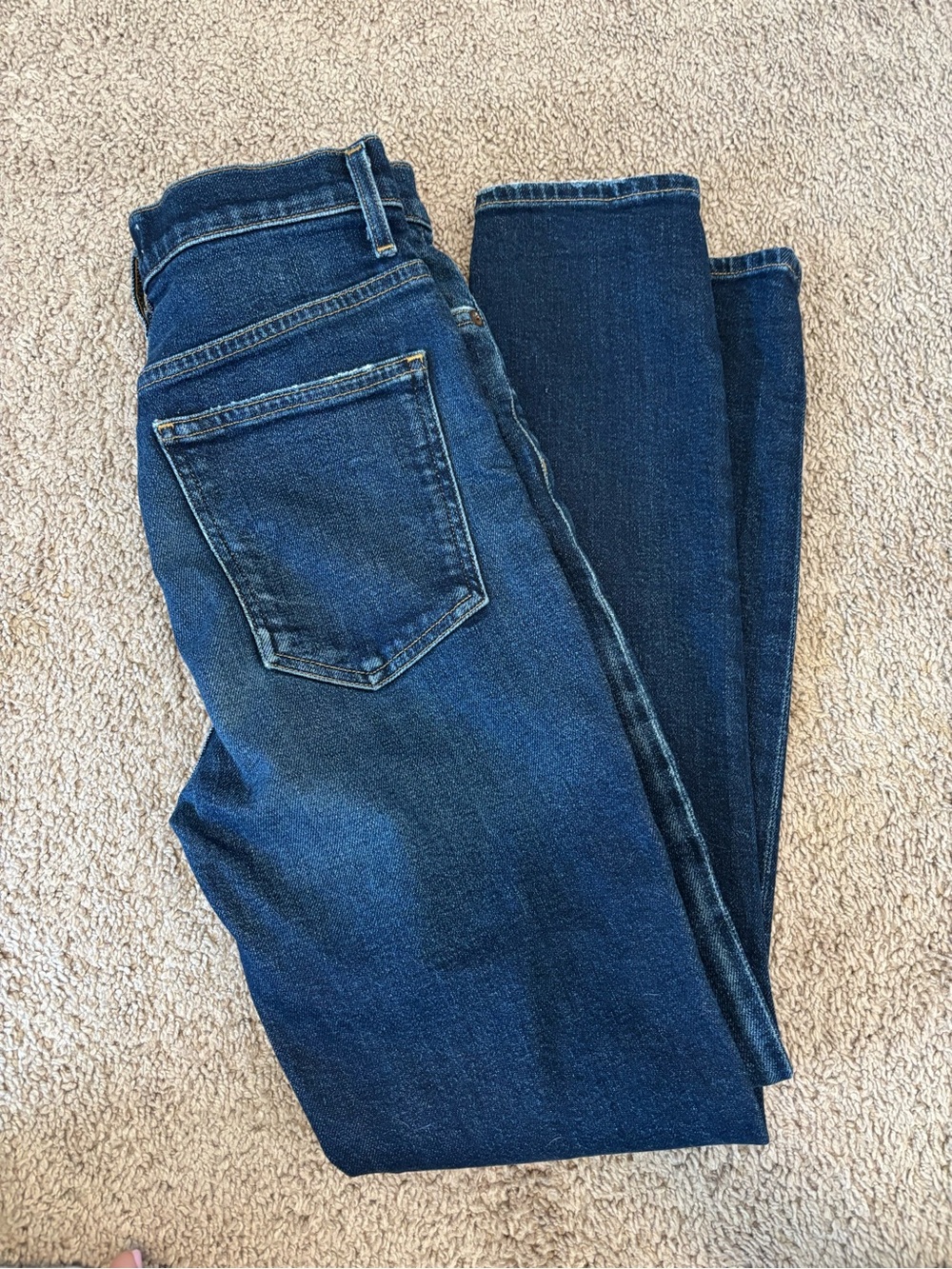 Agolde Women's Skinny Jeans in Dark Blue Denim